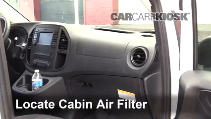 2019 Mercedes-Benz Metris 2.0L 4 Cyl. Turbo Mini Cargo Van Filtro de aire (interior) Cambio